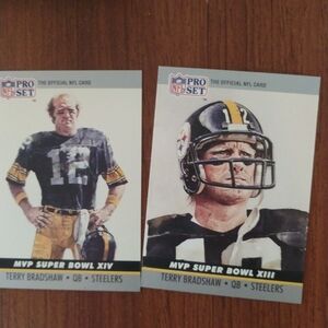 NFL Pro Set Terry Bradshaw Cards